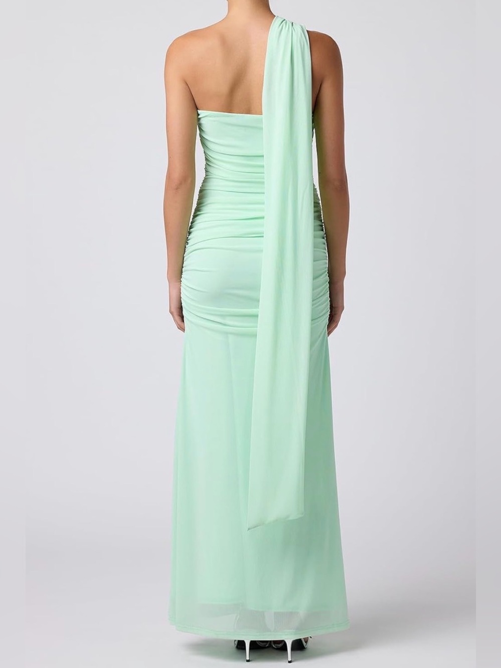 Lulus Tara Scarf Mesh Maxi Dress - Picture 3 of 4